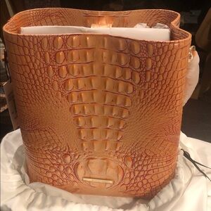 Brahmin Celina Apricot Rose NWT. Wallet listed separately.